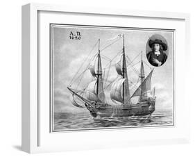 A Representation of the Mayflower, 1922-null-Framed Giclee Print