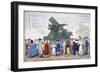A Representation of the Regent's Tremendous Thing Erected in the Park, 1816-C Williams-Framed Giclee Print
