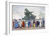 A Representation of the Regent's Tremendous Thing Erected in the Park, 1816-C Williams-Framed Giclee Print