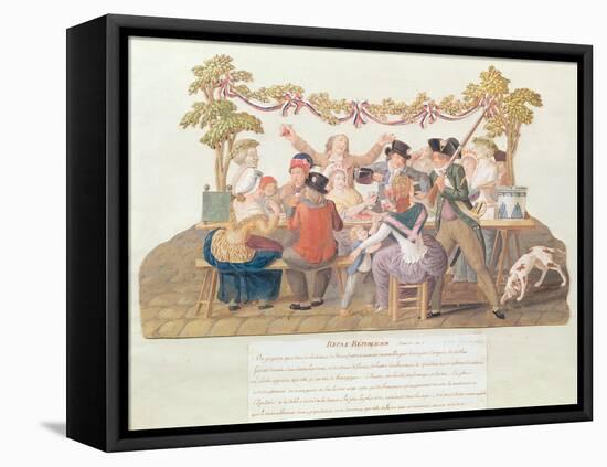 A Republican Meal, Messidor, Year II (June-July 1794)-Lesueur Brothers-Framed Stretched Canvas