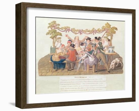 A Republican Meal, Messidor, Year II (June-July 1794)-Lesueur Brothers-Framed Giclee Print