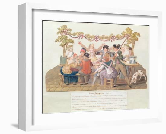 A Republican Meal, Messidor, Year II (June-July 1794)-Lesueur Brothers-Framed Giclee Print