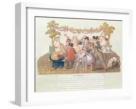 A Republican Meal, Messidor, Year II (June-July 1794)-Lesueur Brothers-Framed Giclee Print