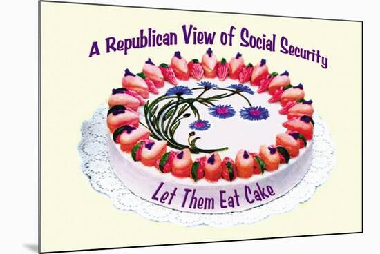 A Republican View of Social Security-null-Mounted Art Print