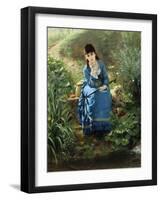 A Rest by the Pool-Friedrich Peter Hiddeman-Framed Giclee Print