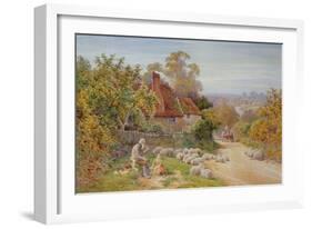 A Rest by the Way-Charles James Adams-Framed Giclee Print