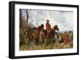 A Rest During the Hunt-G. Hans Buttner-Framed Giclee Print