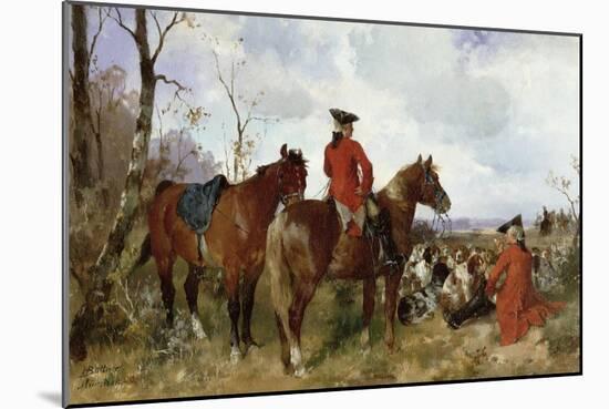 A Rest During the Hunt-G. Hans Buttner-Mounted Giclee Print