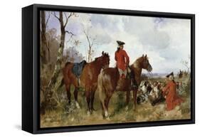 A Rest During the Hunt-G. Hans Buttner-Framed Stretched Canvas