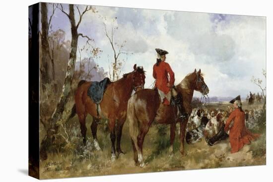 A Rest During the Hunt-G. Hans Buttner-Stretched Canvas