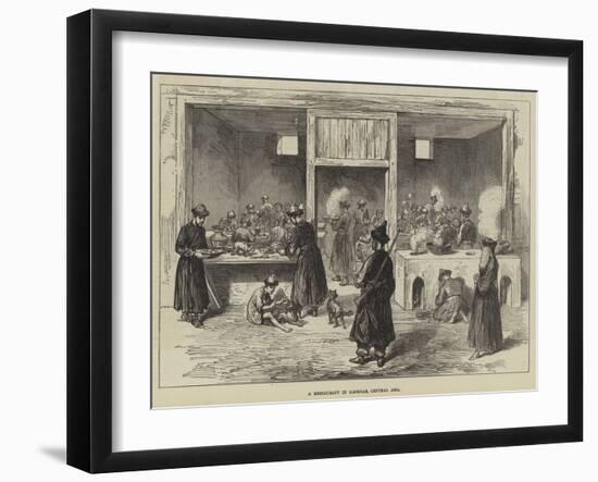 A Restaurant in Kashgar, Central Asia-null-Framed Giclee Print