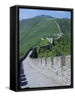 A Restored Section of the Great Wall, Mutianyu, Northeast of Beijing, China-Anthony Waltham-Framed Stretched Canvas