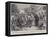 A Result of Turkish Misrule, a Group of Armenian Refugees at Varna-null-Framed Stretched Canvas