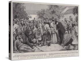 A Result of Turkish Misrule, a Group of Armenian Refugees at Varna-null-Stretched Canvas