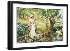 A Reverie by the River-Alfred Augustus Glendening II-Framed Giclee Print