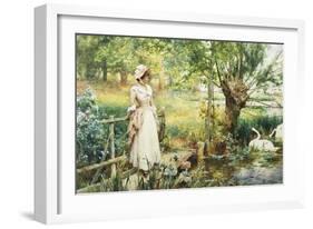 A Reverie by the River-Alfred Augustus Glendening II-Framed Giclee Print