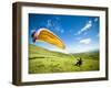 A Reverse Launch While Paragliding at Steptoe Butte on the Palouse in Eastern Washington.-Ben Herndon-Framed Photographic Print