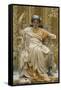 A Revery- a Look of Sadness on a Restful Face - She Hath No Cares - a Thing Hereditary in the…-Albert Joseph Moore-Framed Stretched Canvas