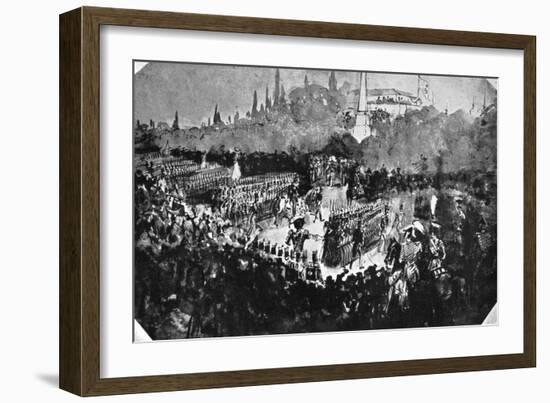 A Review at Madrid-Constantin Guys-Framed Giclee Print