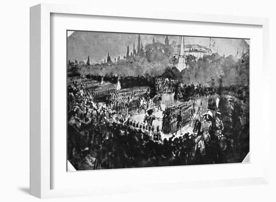 A Review at Madrid-Constantin Guys-Framed Giclee Print