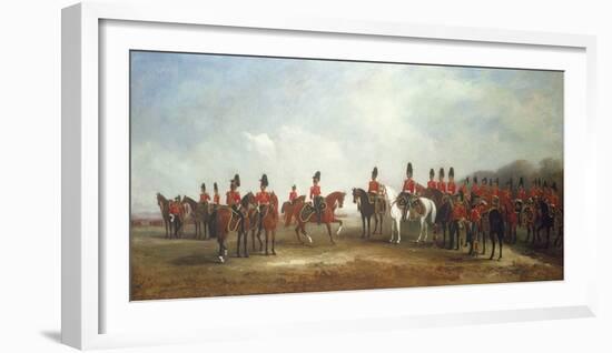 A Review of the 16th (The Queen's) Light Dragoons, 1851-John Ferneley-Framed Giclee Print