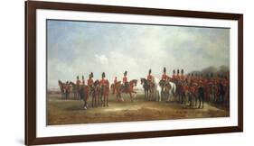 A Review of the 16th (The Queen's) Light Dragoons, 1851-John Ferneley-Framed Giclee Print