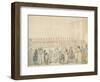 A Review of the Northamptonshire Militia at Brackley, Northants (Pen and Ink with W/C on Paper)-Thomas Rowlandson-Framed Giclee Print
