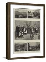 A Revived Cottage Industry, Old Women Spinning Linen in Langdale, Westmoreland-null-Framed Giclee Print