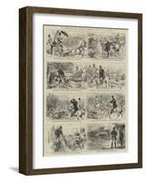 A Rheumatic Man's Mount with a Friend-null-Framed Giclee Print