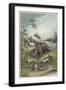 A Rhinocerus Hunt-null-Framed Giclee Print