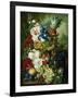 A Rich Still Life of Summer Flowers-Jan van Os-Framed Giclee Print