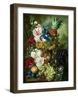 A Rich Still Life of Summer Flowers-Jan van Os-Framed Giclee Print