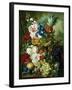 A Rich Still Life of Summer Flowers-Jan van Os-Framed Premium Giclee Print