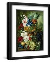 A Rich Still Life of Summer Flowers-Jan van Os-Framed Premium Giclee Print