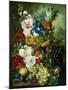 A Rich Still Life of Summer Flowers-Jan van Os-Mounted Giclee Print