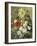 A Rich Still Life with Sunflower and Roses-C.f. Hurten-Framed Giclee Print