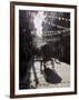 A Rickshaw Driving Through the Streets of Kathmandu, Nepal, Asia-John Woodworth-Framed Photographic Print