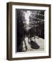 A Rickshaw Driving Through the Streets of Kathmandu, Nepal, Asia-John Woodworth-Framed Photographic Print