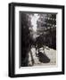 A Rickshaw Driving Through the Streets of Kathmandu, Nepal, Asia-John Woodworth-Framed Photographic Print