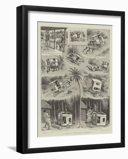 A Ride in a Ceylonese Tricycle-null-Framed Giclee Print