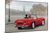 A Ride in Paris III Red Car-Marco Fabiano-Mounted Art Print