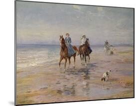 A Ride on the Beach, Dublin-Heywood Hardy-Mounted Giclee Print