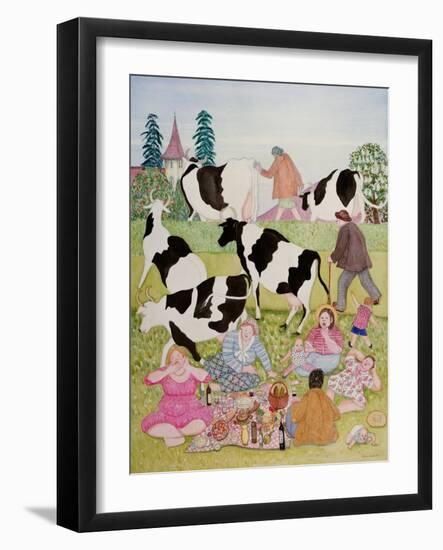 A Ride on the Sledge-Gillian Lawson-Framed Giclee Print