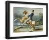 A Rider and His Rearing Horse; Un Cavalier Cabrant Son Cheval-Théodore Géricault-Framed Giclee Print