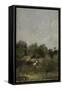 A Rider in the Country-Jean-Baptiste-Camille Corot-Framed Stretched Canvas