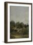 A Rider in the Country-Jean-Baptiste-Camille Corot-Framed Giclee Print