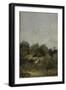 A Rider in the Country-Jean-Baptiste-Camille Corot-Framed Giclee Print