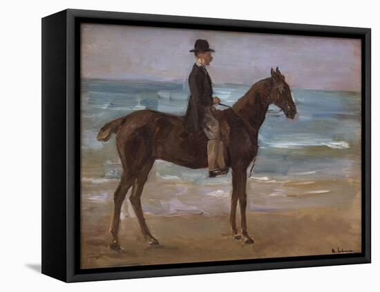 A Rider on the Shore-Max Liebermann-Framed Stretched Canvas