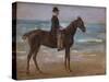 A Rider on the Shore-Max Liebermann-Stretched Canvas