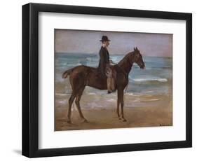 A Rider on the Shore-Max Liebermann-Framed Giclee Print